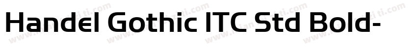 Handel Gothic ITC Std Bold字体转换